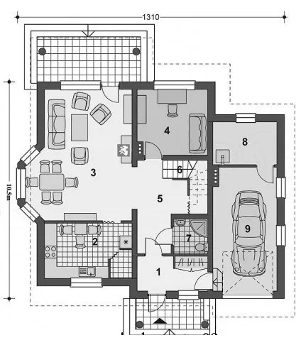 Tiết lộ 7 mẫu nhà cấp 4 gác lửng mái thái được nhiều chủ đầu tư lựa chọn