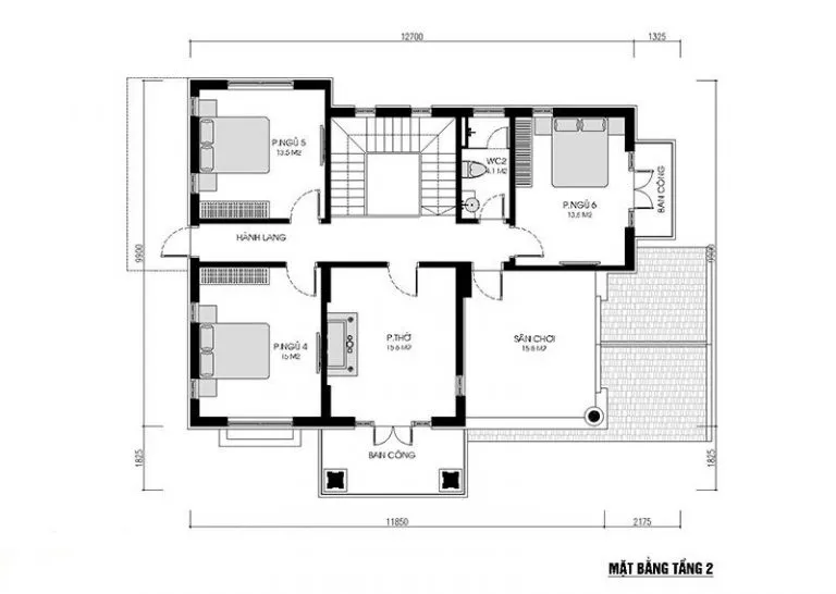 Tổng hợp 3 mẫu thiết kế biệt thự 6 phòng ngủ đẹp đầy đủ tiện nghi