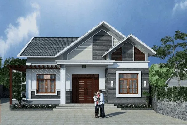 Tổng hợp mẫu thiết kế nhà cấp 4 2 phòng ngủ đẹp như villa