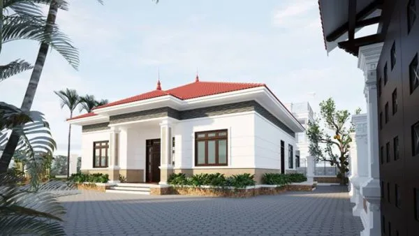 Tổng hợp mẫu thiết kế nhà cấp 4 2 phòng ngủ đẹp như villa