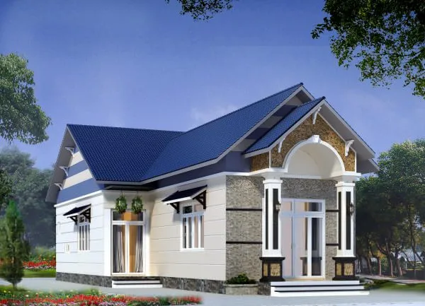 Tổng hợp mẫu thiết kế nhà cấp 4 2 phòng ngủ đẹp như villa