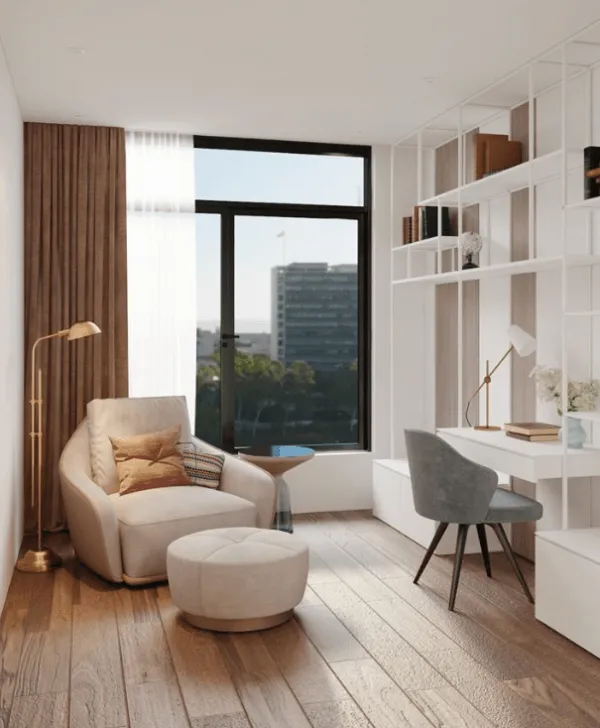 Top 10 thiết kế nội thất căn hộ 65m2 2 phòng ngủ hiện đại