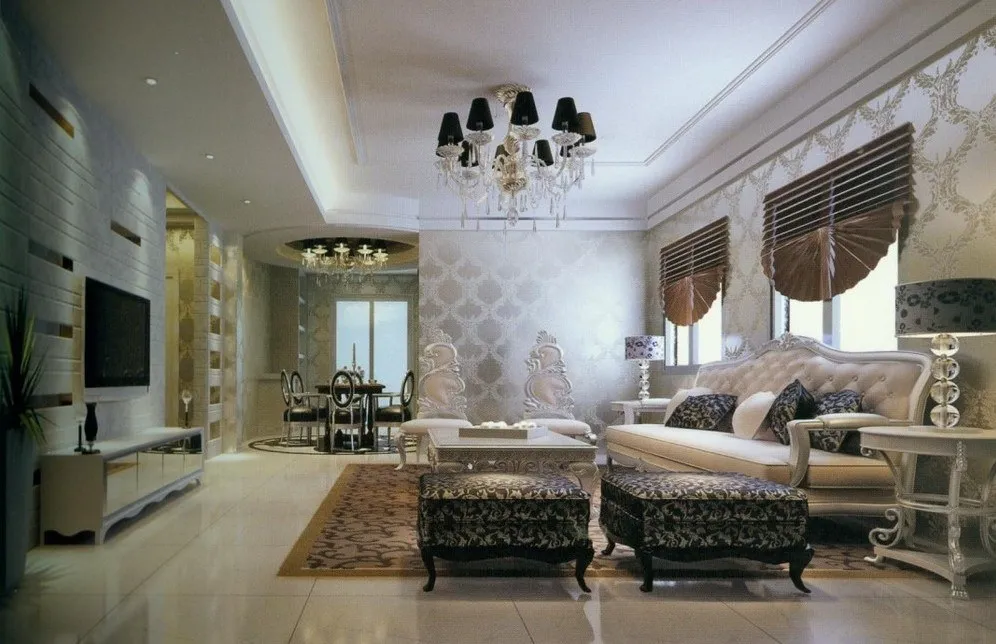 Top 20+ mẫu phòng khách tân cổ điển sang trọng cho biệt thự, căn hộ cao cấp
