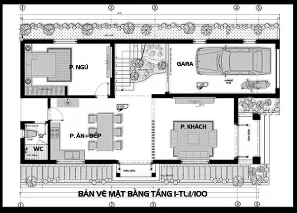 Top 3 mẫu biệt thự 2 tầng có gara hiện đại kèm bản vẽ chi tiết