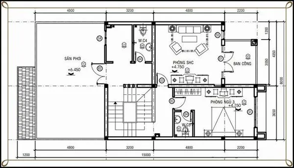 Top 3 mẫu biệt thự 2 tầng có gara hiện đại kèm bản vẽ chi tiết