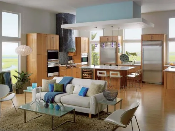 Top 30 mẫu thiết kế nội thất phòng khách và bếp được ưa chuộng nhất