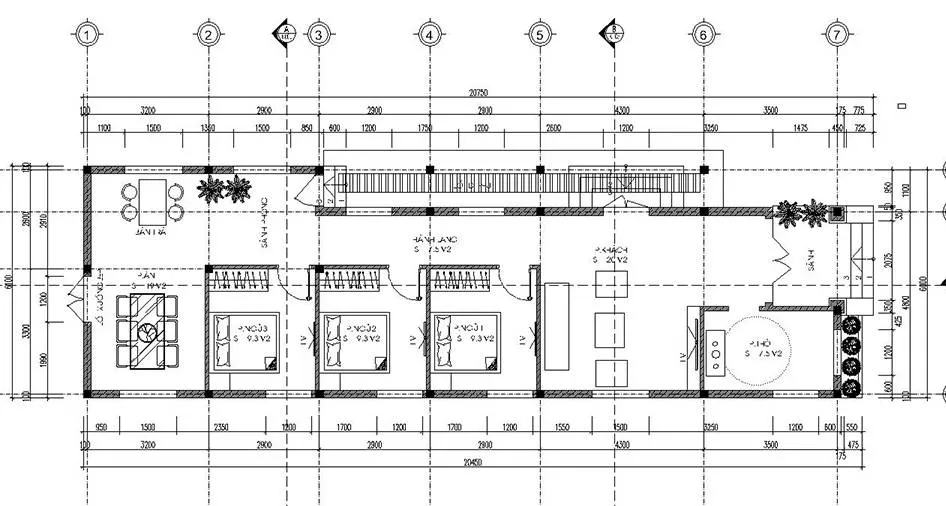 Top 6 mẫu nhà cấp 4 6x20m đáng đồng tiền bát gạo