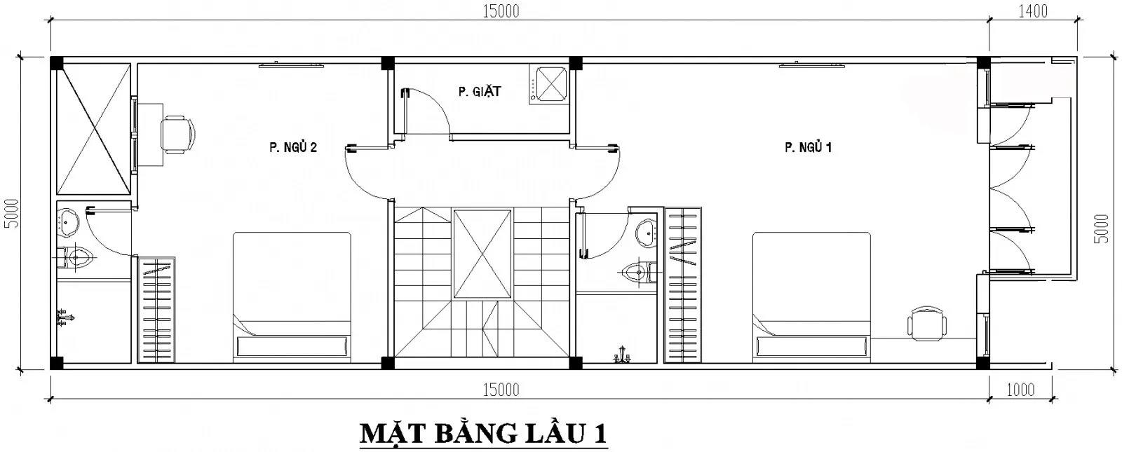 Top các mẫu nhà phố 2 tầng 75m2 được ưa chuộng nhất gần đây