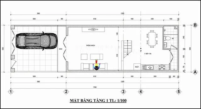 TOP mẫu nhà ống 2 tầng đẹp có bản vẽ đáng tham khảo để xây năm 2024