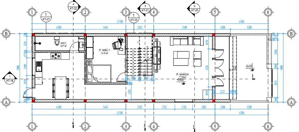 TOP mẫu nhà ống 2 tầng đẹp có bản vẽ đáng tham khảo để xây năm 2024