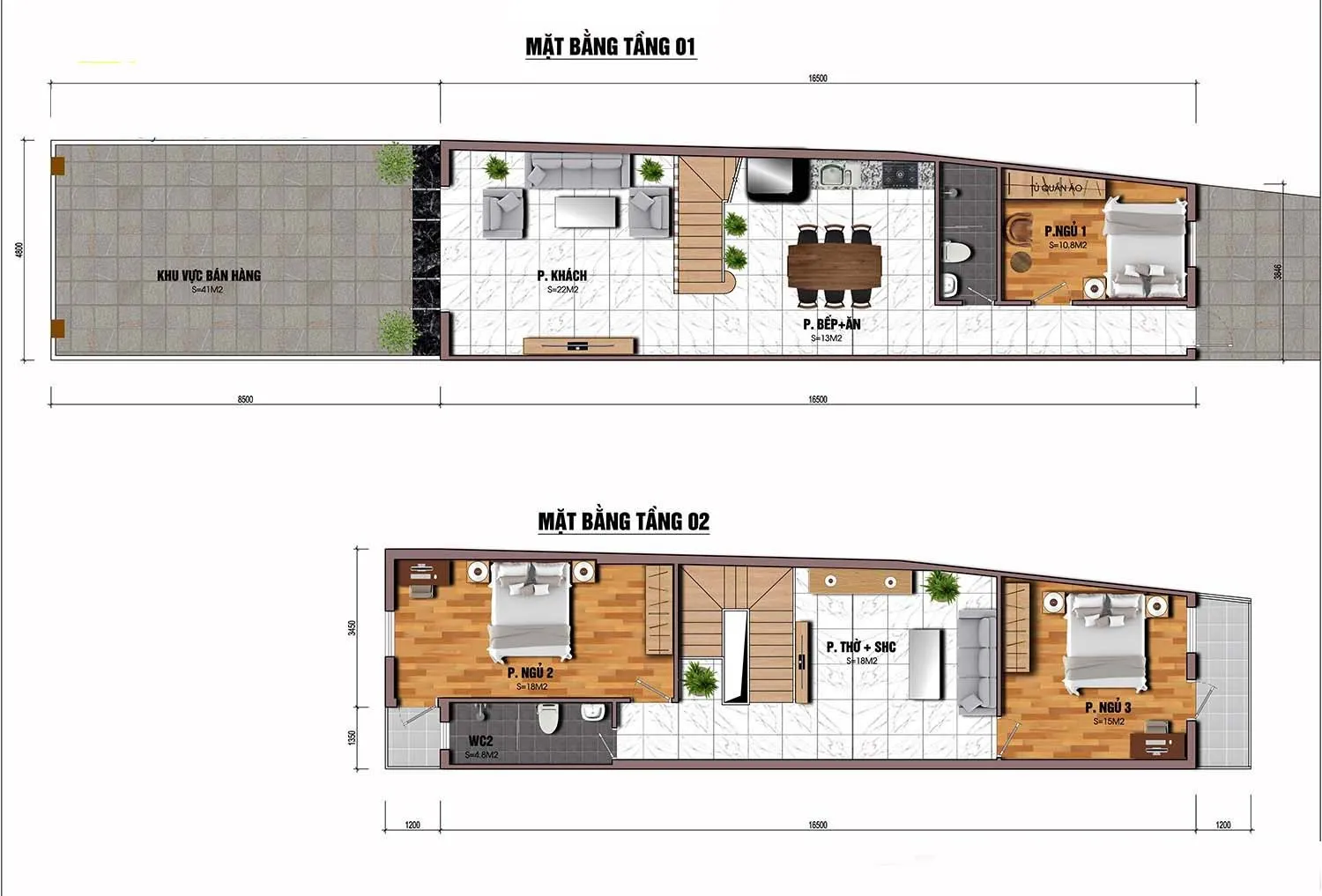 Top mẫu nhà ống 2 tầng đẹp mặt tiền 5m đáng tham khảo để xây 2024