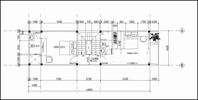 Top mẫu nhà ống 2 tầng mặt tiền 4m đơn giản đẹp mê say