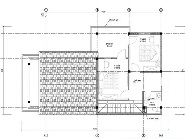 Trầm trồ trước list mẫu nhà cấp 4 chữ l có gác lửng đẹp sang trọng