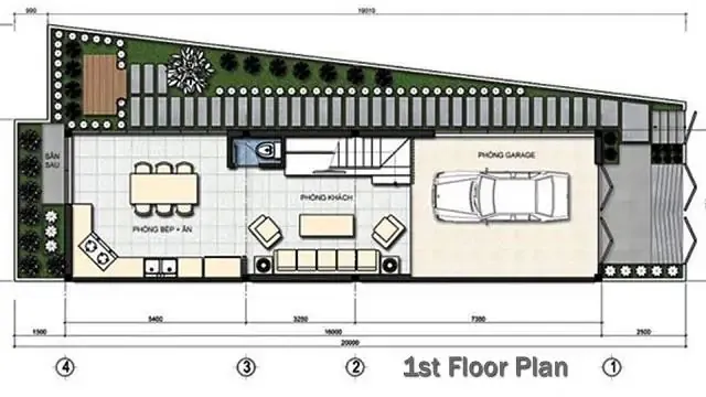 Truy tìm mẫu thiết kế nhà ống 3 tầng 90m2 nổi bật nhất phố