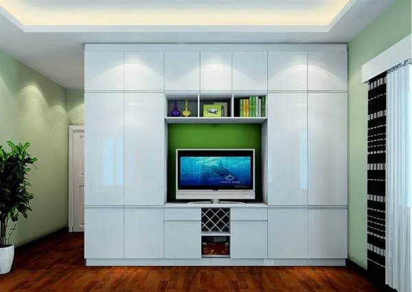 Tủ quần áo kết hợp kệ tivi đẹp hiện đại cho không gian phòng ngủ