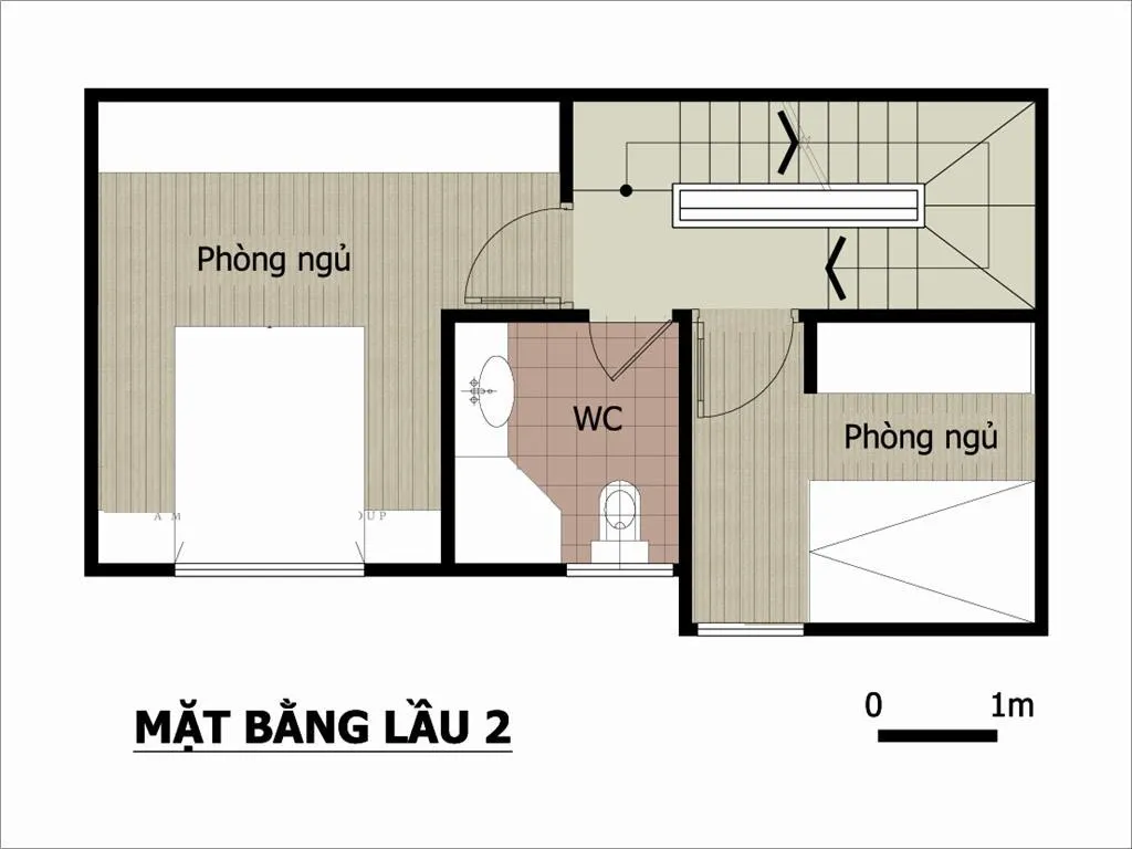 Tư vấn cách bố trí công năng cho thiết kế nhà mặt tiền 8m sâu 4m