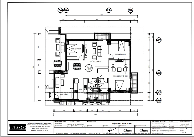 Tư vấn cải tạo thiết kế nội thất chung cư 110m2 tại Ciputra – WEDO