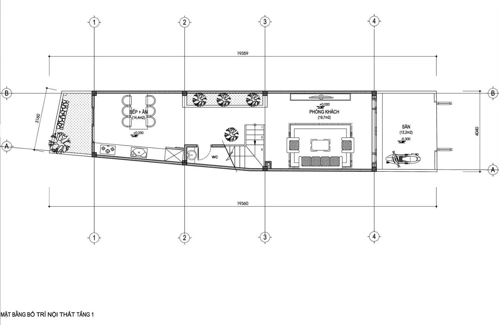 Tư vấn mẫu nhà 30m2 xây 3 tầng theo phong cách hiện đại