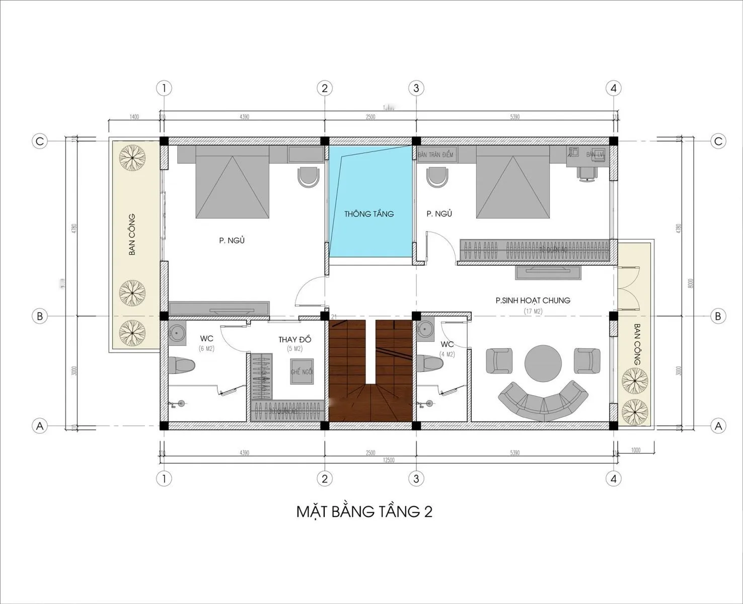 Tư vấn thiết kế biệt thự 8x20m 3 tầng hiện đại đầy đủ công năng