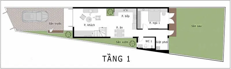 Tư vấn thiết kế mẫu nhà 1 trệt 1 lầu 4×12 hiện đại