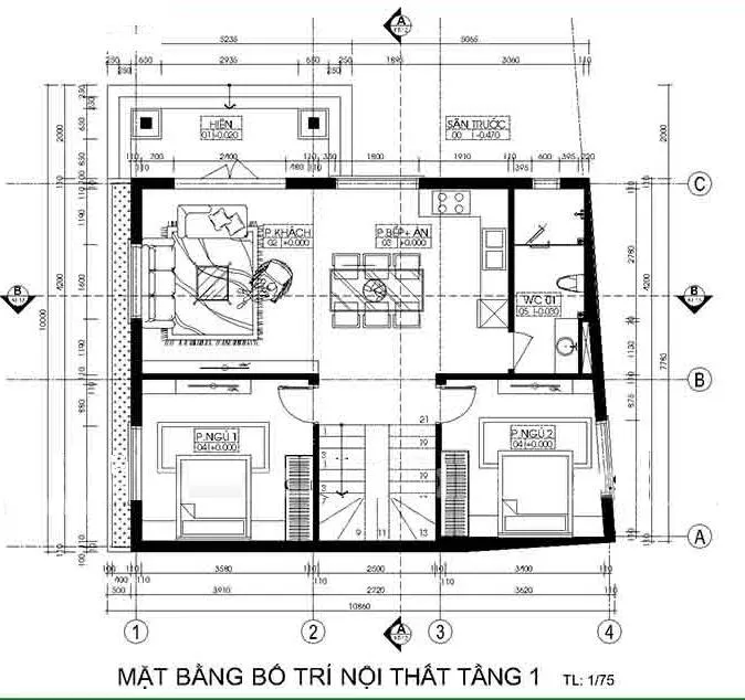 Tư vấn thiết kế mẫu nhà 2 tầng 10x8m đẹp đơn giản tiết kiệm chi phí