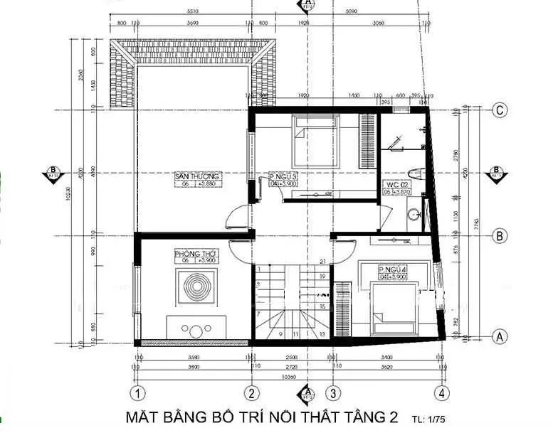 Tư vấn thiết kế mẫu nhà 2 tầng 10x8m đẹp đơn giản tiết kiệm chi phí