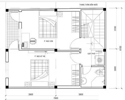 Tư vấn thiết kế mẫu nhà 2 tầng 10x8m đẹp đơn giản tiết kiệm chi phí