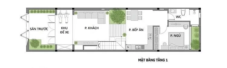 Tư vấn thiết kế mẫu nhà 2 tầng 75m2 3 phòng ngủ đầy đủ công năng