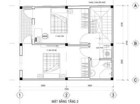 Tư vấn thiết kế mẫu nhà 2 tầng mái thái 700 triệu