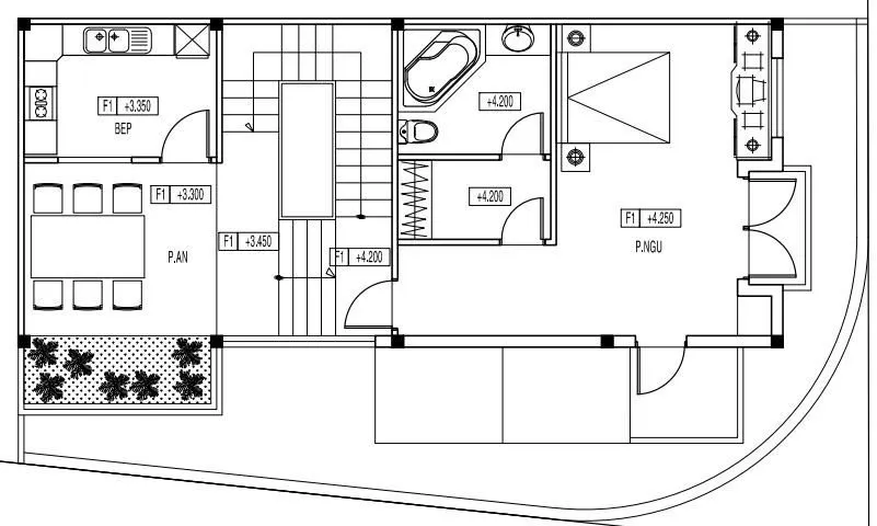 Tư vấn thiết kế mẫu nhà đẹp 7x13m 3 tầng