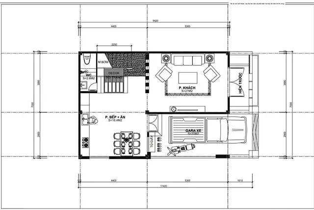 Tư vấn thiết kế mẫu thiết kế nhà 3 tầng 7x10m cho gia đình nhiều thế hệ