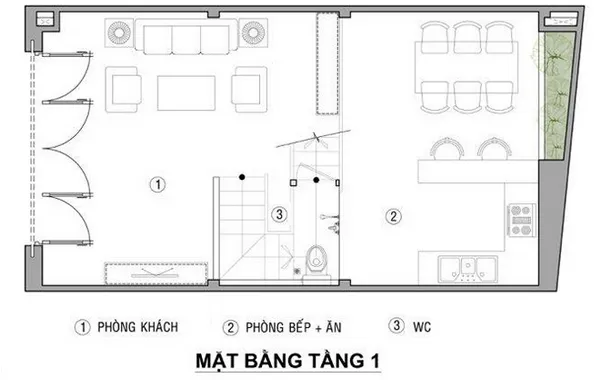 Tư vấn thiết kế nhà 2 tầng 4x10m hiện đại, nhỏ nhưng tiện nghi