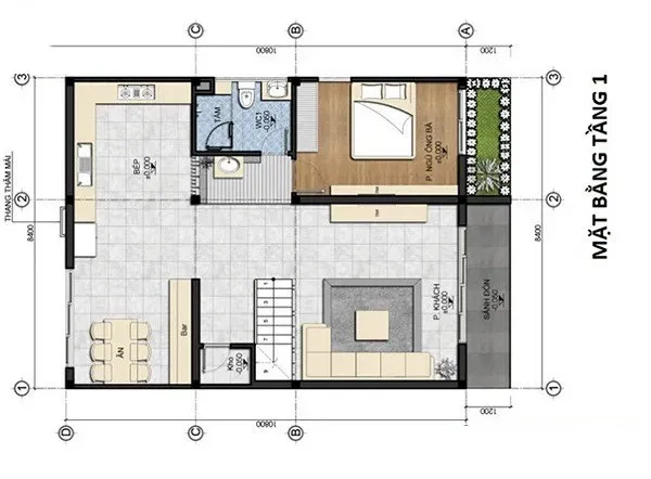 Tư vấn thiết kế nhà 2 tầng 85m2 đẹp và tối ưu chi phí nhất