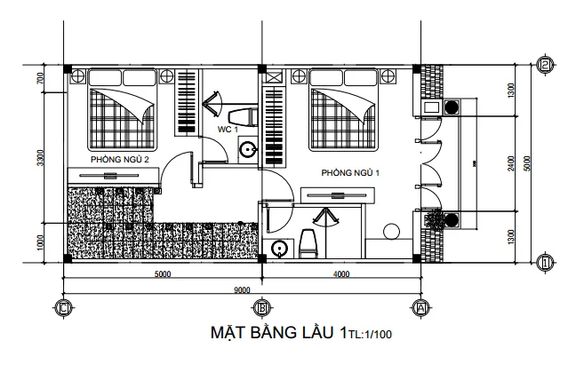 Tư vấn thiết kế nhà 3 tầng 45m2 hiện đại cho gia đình trẻ