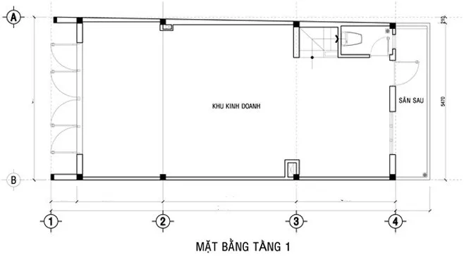 Tư vấn thiết kế nhà 3 tầng 6x12m kết hợp kinh doanh