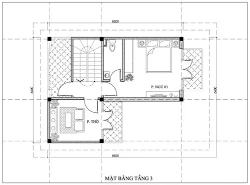 Tư vấn thiết kế nhà 3 tầng chữ l đẹp tại Lạng Sơn