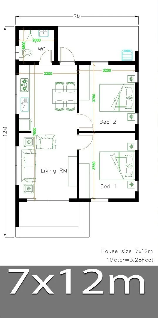 Tư vấn thiết kế nhà ống 1 tầng đẹp hiện đại