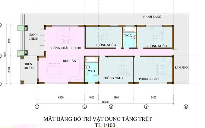 Tuyển chọn 5 mẫu nhà cấp 4 mái thái 8x18m đẹp nhất hiện nay