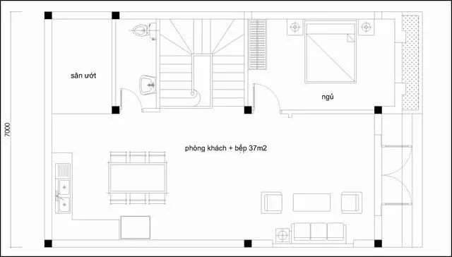 Tuyển tập 5 mẫu nhà 2 tầng 7x10m phong cách hiện đại độc đáo