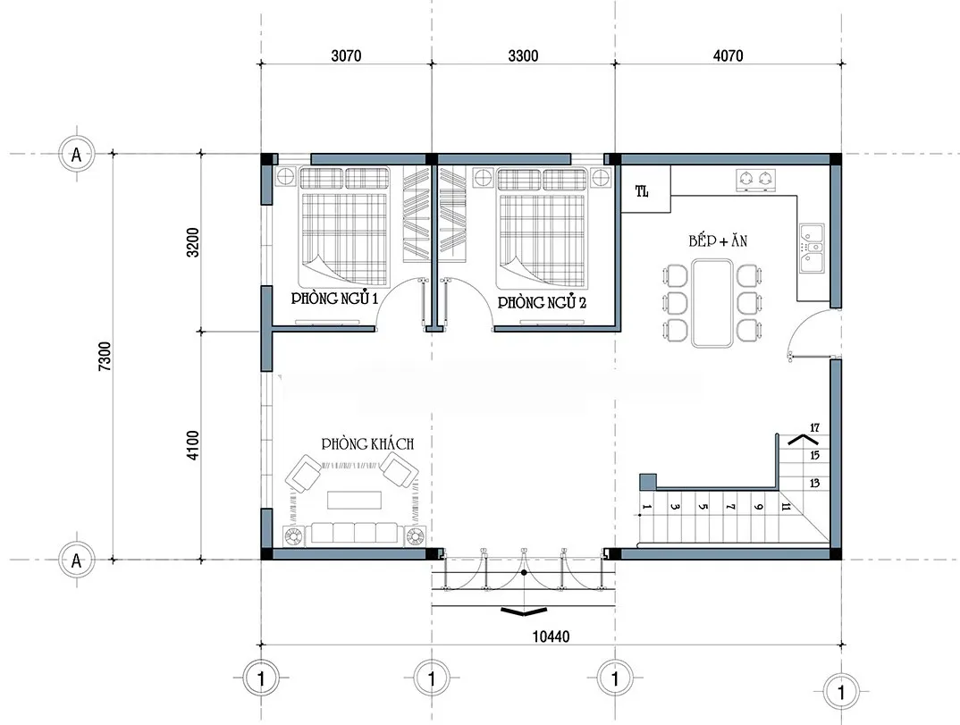 Tuyển tập 5 mẫu nhà 2 tầng 7x10m phong cách hiện đại độc đáo