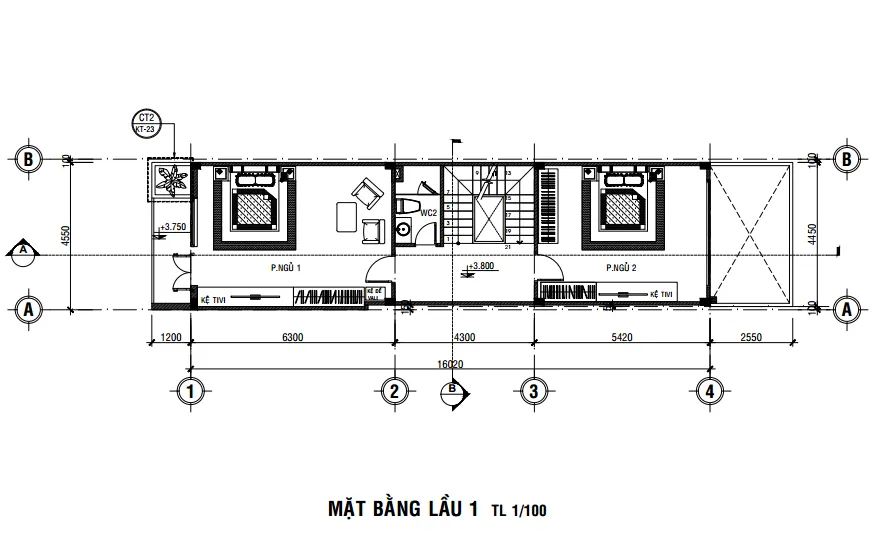 Vẻ đẹp tinh tế của 7 mẫu nhà đẹp 3 tầng 4x16m kèm bản vẽ chi tiết