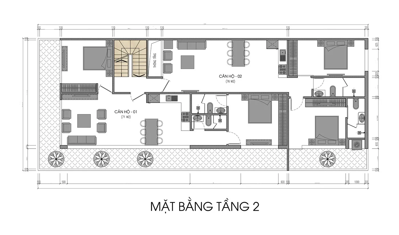 Xây biệt thự cho thuê tận dụng tối đa công năng